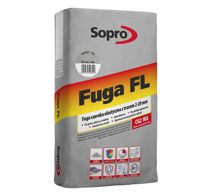 Затирка для швів Sopro FL 526 сіра №15 (25 кг)