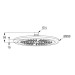 Верхній душ DN 15 Freshline (6751105-00), Kludi