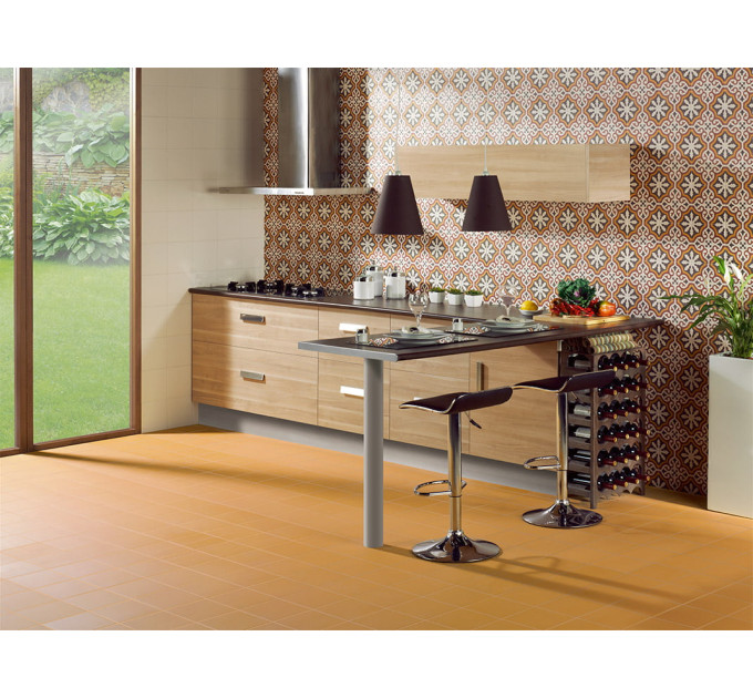 Плитка керамогранітна Victorian Ocre 200x200x9 Mainzu