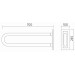 Поручень нерухомий 70 см LEHNEN CONCEPT (L60302000) KOLO
