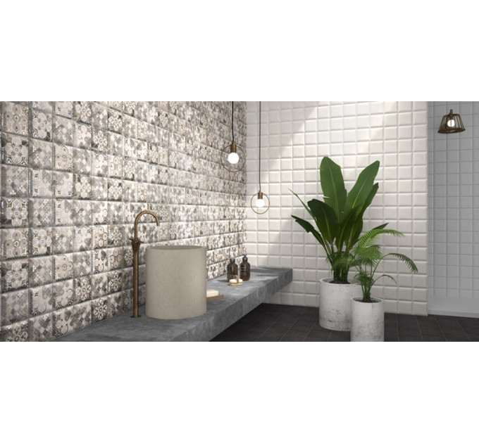 Плитка стінова Bombato Blanco 150x150 Mainzu