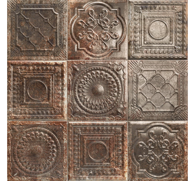Плитка стінова Tin Tile Rusty Nero 200x200 Mainzu