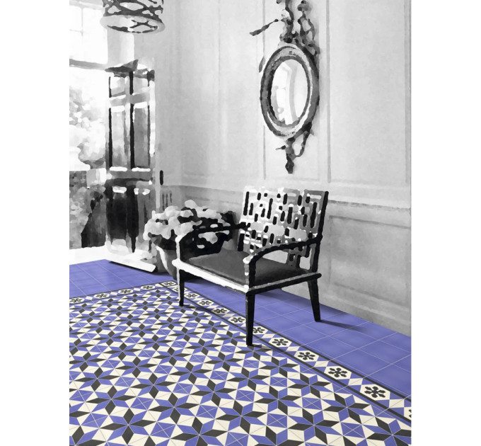 Плитка керамогранітна Victorian Cenefa Geo 200x200x9 Mainzu