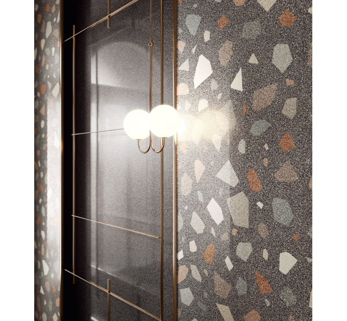 Плитка керамогранітна CSANDPDL90 Newdeco Palladian Dark LEV POL 900x900x10 Sant'agostino