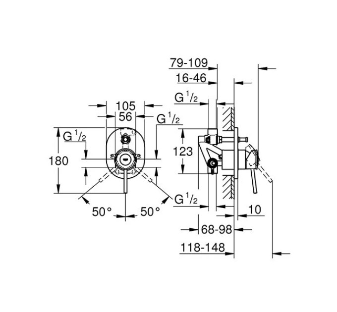 Змішувач BauClassic (29047000), Grohe