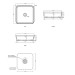 Умивальник Shui Comfort Quadrato 40 Arenaria SHCOLAQ40AN CIELO
