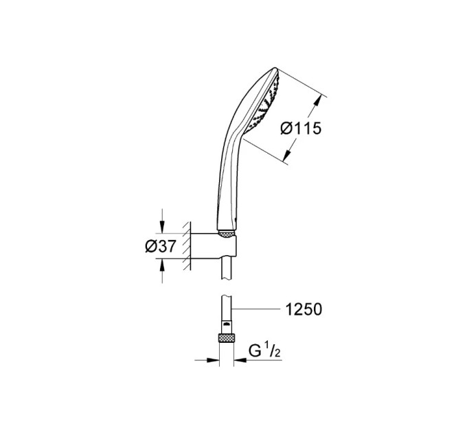 Душовий набір Euphoria 110 Mono (27354000), Grohe