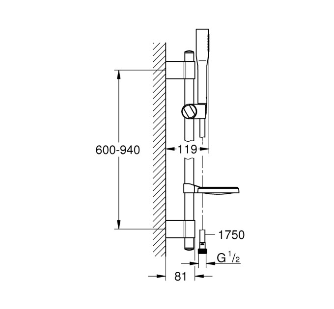Душовий набір Euphoria Cosmopolitan Stick 27368000 Grohe