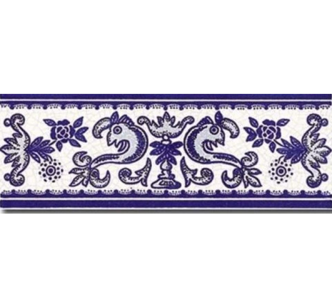 Фриз Cenefa Cuarteo Azul 70x200 Mainzu