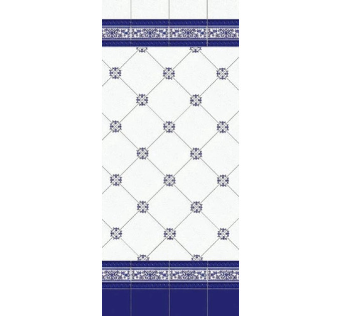 Фриз Cenefa Cuarteo Azul 70x200 Mainzu