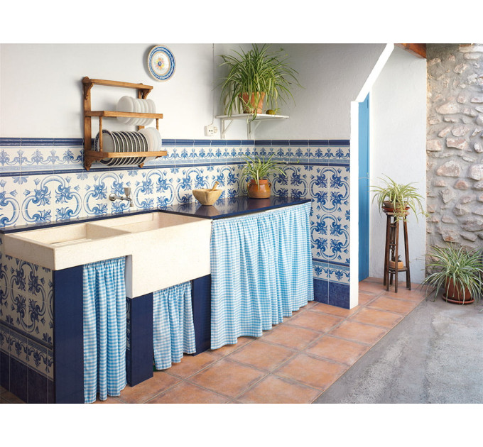 Фриз Torello Litos A Azul 30x200 Mainzu