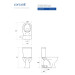 Компакт Arteco 685 Clean On 021 з кришкою дюропласт soft-close CCKZ1014685952 Cersanit