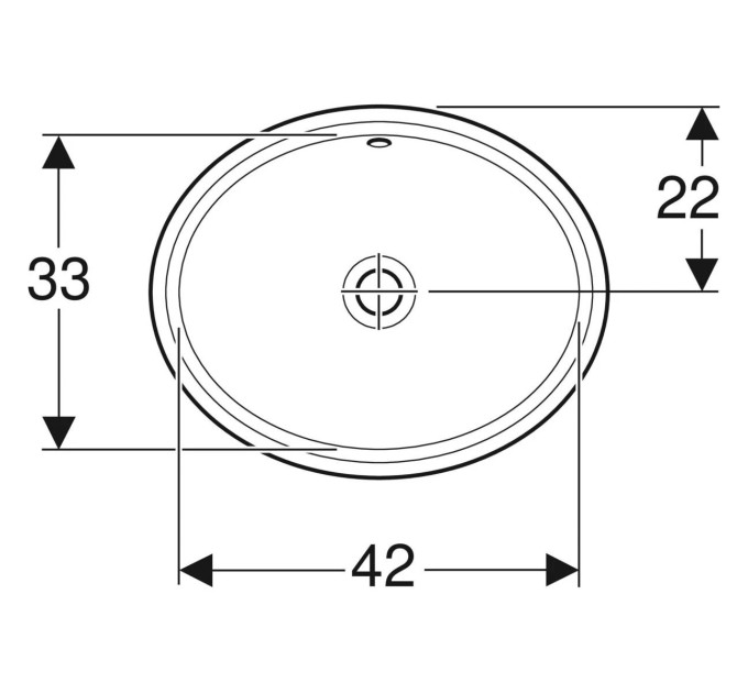 Умивальник VariForm 49 500.749.01.2 Geberit
