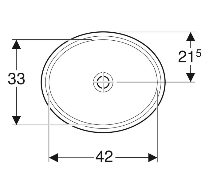 Умивальник VariForm 49 500.751.01.2 Geberit