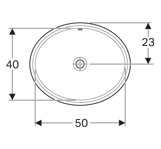 Умивальник VariForm 56 500.753.01.2 Geberit