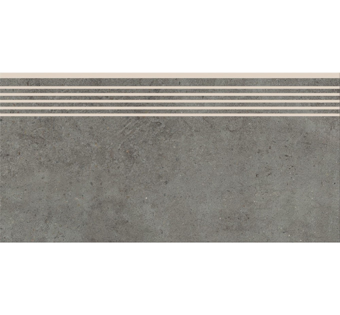 Сходинка пряма HIGHBROOK DARK GREY STEPTREAD 298х598x9 Cersanit