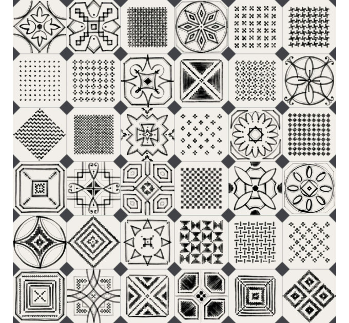 Плитка керамогранітна Octogono Variette Sombra 200x200x8 Vives