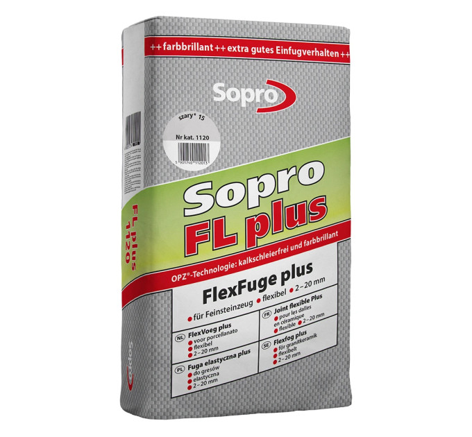 Затирка для швів Sopro FL plus 1120 сіра №15 (15 кг)