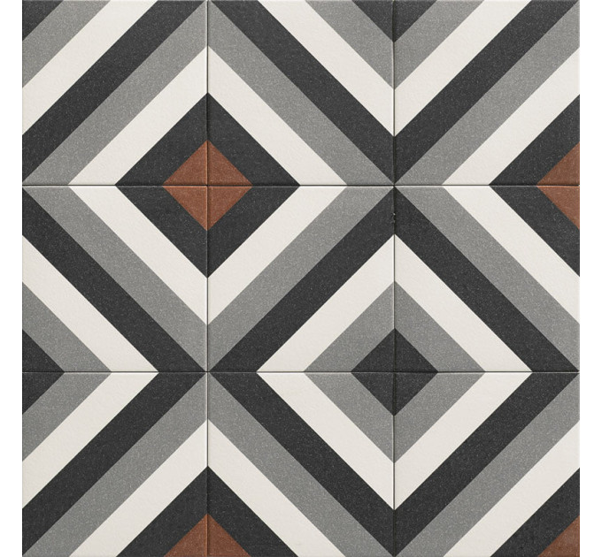 Плитка керамогранітна Dublin Black 200x200 Mainzu