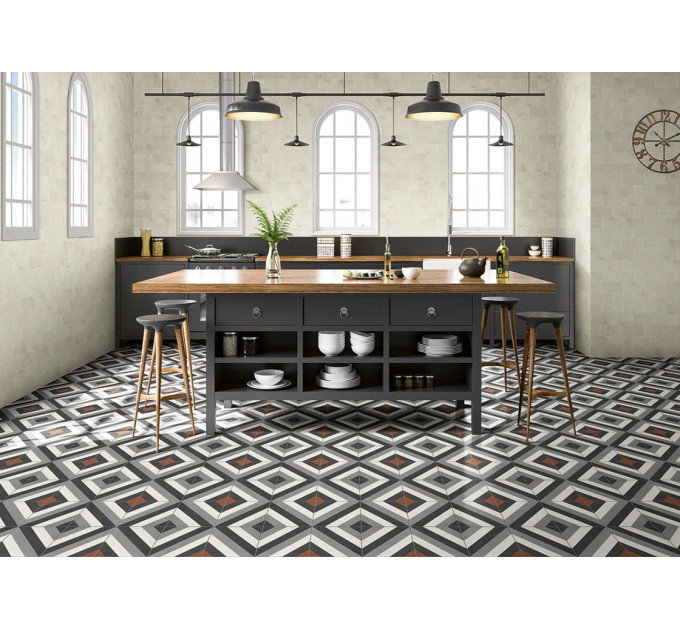 Плитка керамогранітна Dublin Black 200x200 Mainzu