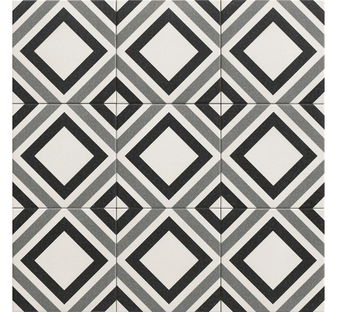 Плитка керамогранітна Belfast Black 200x200 Mainzu