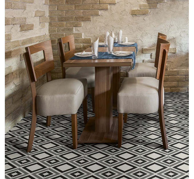 Плитка керамогранітна Belfast Black 200x200 Mainzu