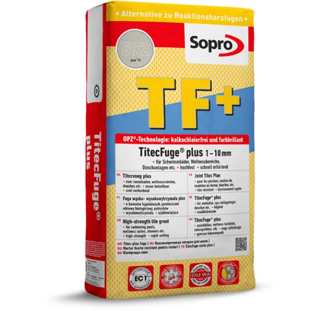 Затирка для швів Sopro TF+ 592 сіра №15 (15 кг)