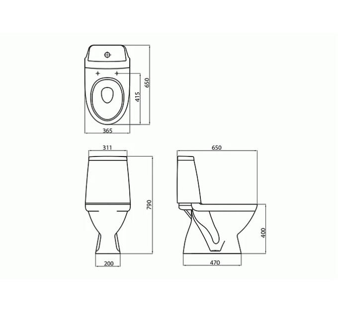Компакт Modo з кришкою дюропласт soft-close (L39004000), Kolo