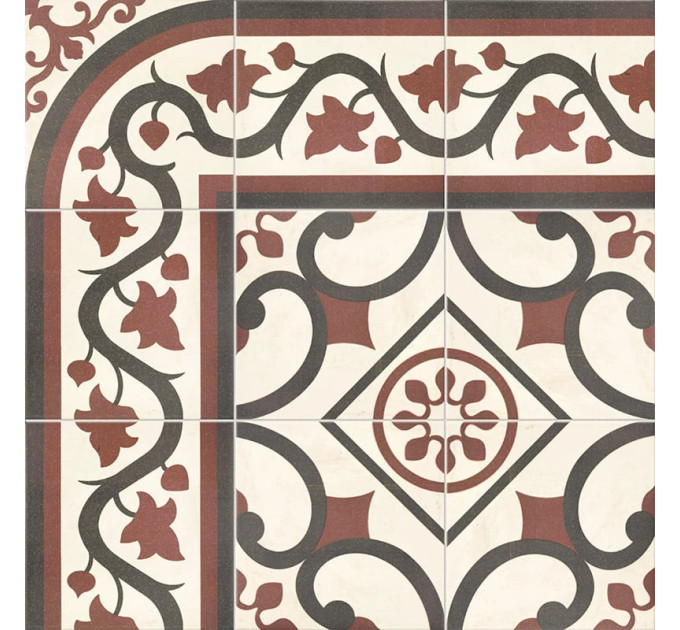Плитка керамогранітна Victorian Cenefa Deco 200x200x9 Mainzu