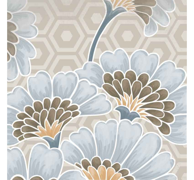Плитка керамогранітна Vodevil Flore Gris 200x200x8 Vives