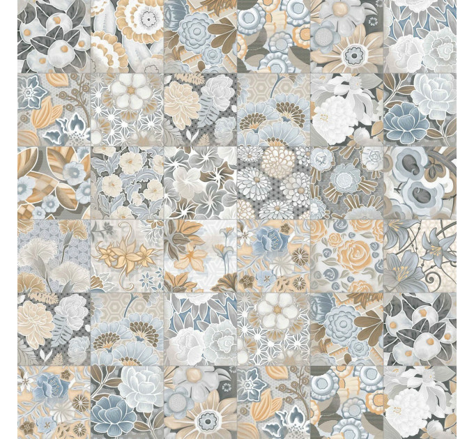 Плитка керамогранітна Vodevil Flore Gris 200x200x8 Vives