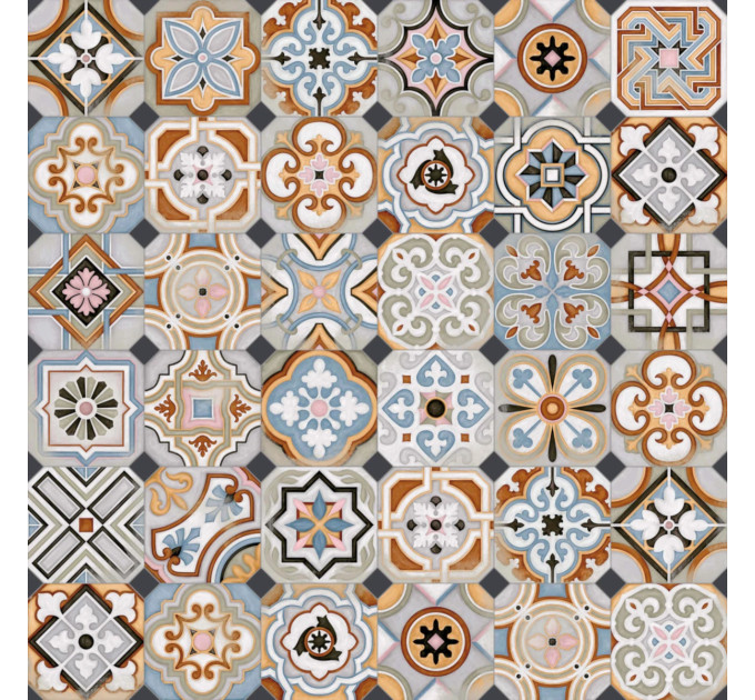 Плитка керамогранітна Fornos Multicolor декор 200x200x8 Vives