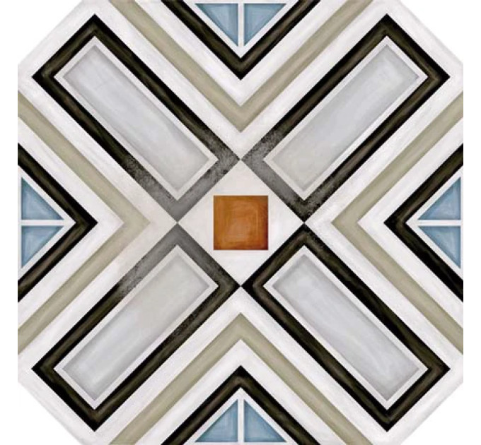 Плитка керамогранітна Octogono Ritter Multicolor 200x200x8 Vives