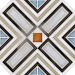 Плитка керамогранітна Octogono Ritter Multicolor 200x200x8 Vives