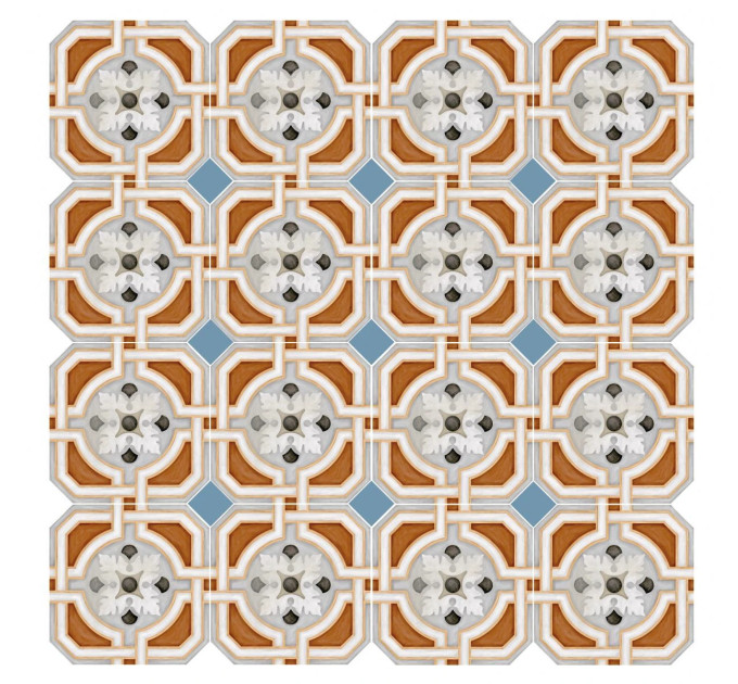 Плитка керамогранітна Octogono Zimer Multicolor 200x200x8 Vives
