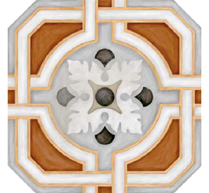 Плитка керамогранітна Octogono Zimer Multicolor 200x200x8 Vives