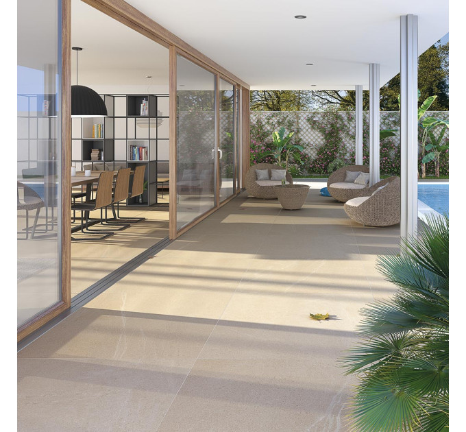 Плитка керамогранітна Seine Risle-R Crema RECT 600x1200x11 Vives