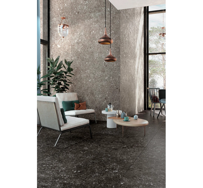 Плитка керамогранітна Norr Svart RR 03 NAT 600x600x9 Mirage
