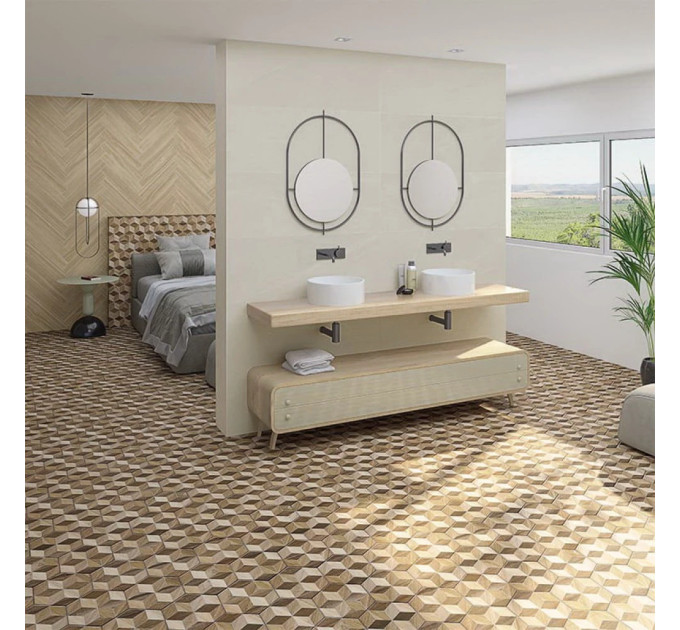 Плитка керамогранітна Hexagono Freret Multicolor 230x266x9 Vives