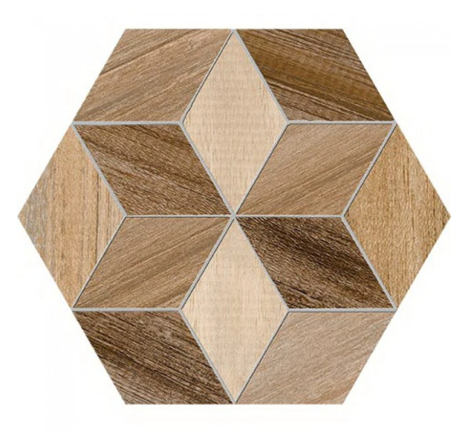 Плитка керамогранітна Hexagono Freret Multicolor 230x266x9 Vives