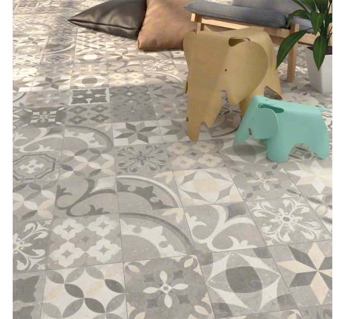 Плитка керамогранітна Nassau Berkane Multicolor 200x200x8 Vives