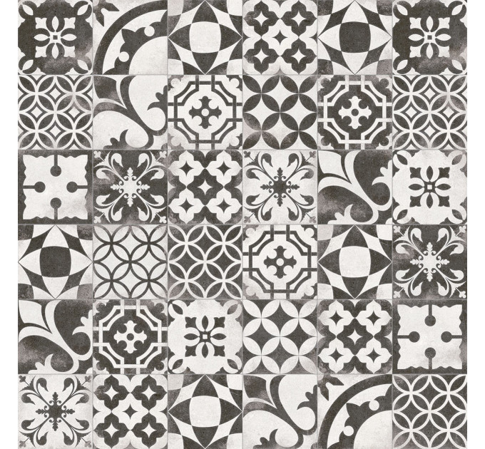 Плитка керамогранітна Nassau Berkane Negro 200x200x8 Vives