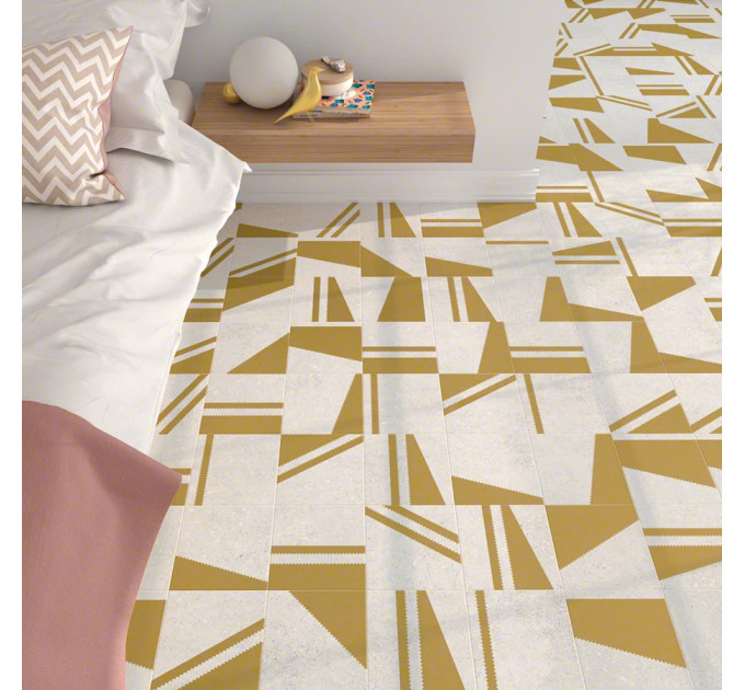 Плитка керамогранітна Nassau Kokomo Blanco Oro 200x200x8 Vives