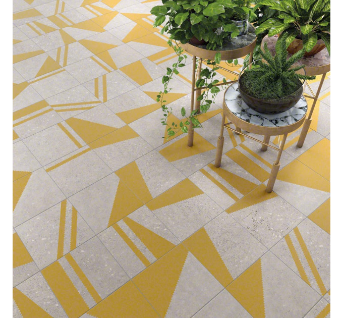 Плитка керамогранітна Nassau Kokomo Gris Oro 200x200x8 Vives