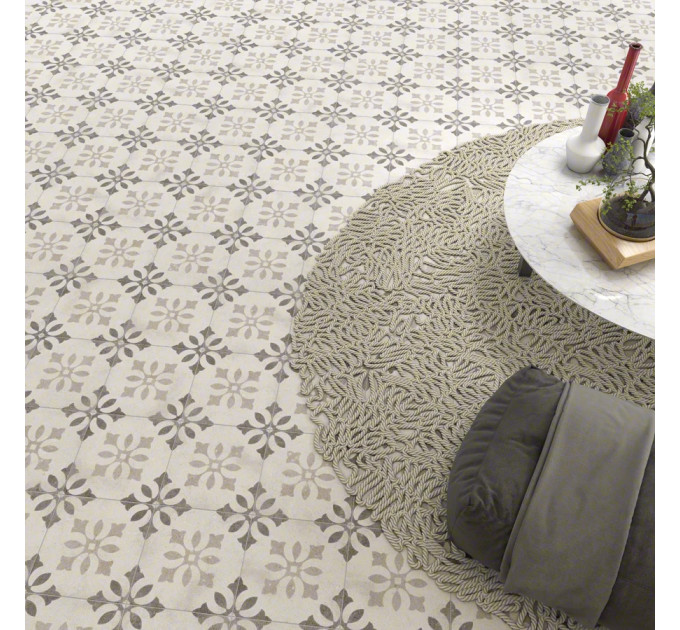 Плитка керамогранітна Nassau Pukao Blanco 200x200x8 Vives