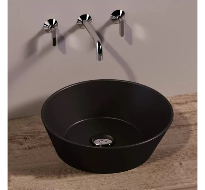 Умивальник WA 01 Wave (WA01 NM) Blak matt, SIMAS