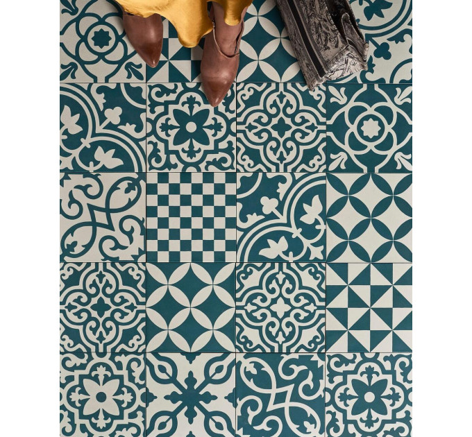 Плитка керамогранітна R7H4 Contrasti Ottanio Decor Mix 200x200x10 Ragno