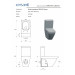 Унітаз підлоговий Crea CleanOn з кришкою Slim дюропласт soft close (CCCZ1005946213) Cersanit