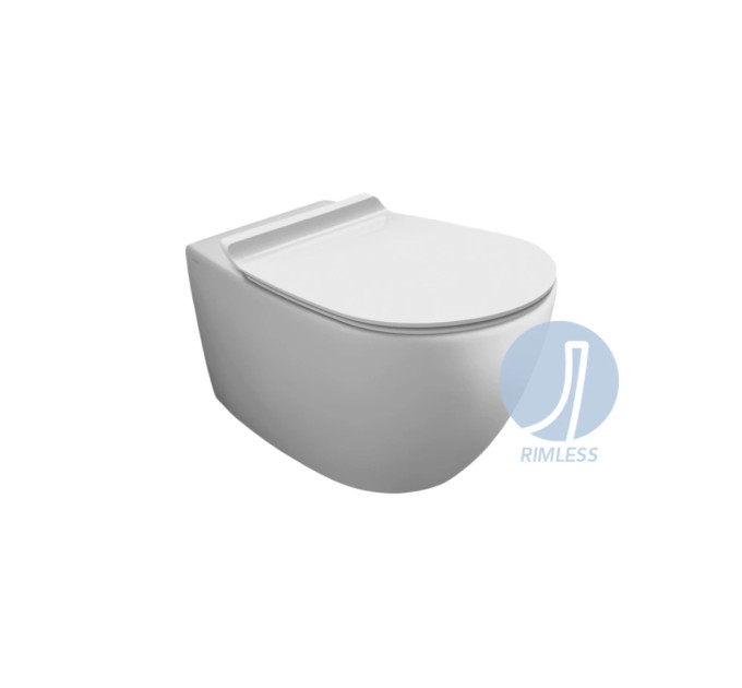 Унітаз підвісний Vignoni Rimless VI 18 F85 (VI18WM-F85) White matt, SIMAS