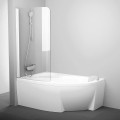 Шторка для ванни одноелементна CVSK1 ROSA 160-170 L Transparent, (7QLS0100Y1) RAVAK